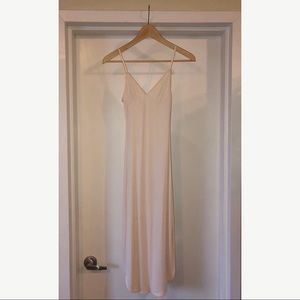 American Apparel Ribbed Slim Fit Long Jersey Dress